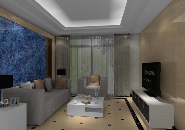 金艾陶家裝:佛山丹灶 桂丹頤景園80㎡簡約現代裝修效果鑒賞