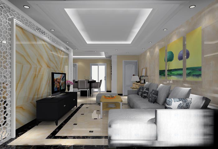 金艾陶家裝:井岡山和諧家園安置小區130㎡現代風格裝修鑒賞