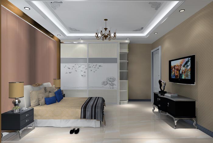 金艾陶家裝:井岡山和諧家園安置小區130㎡簡歐風格裝修鑒賞