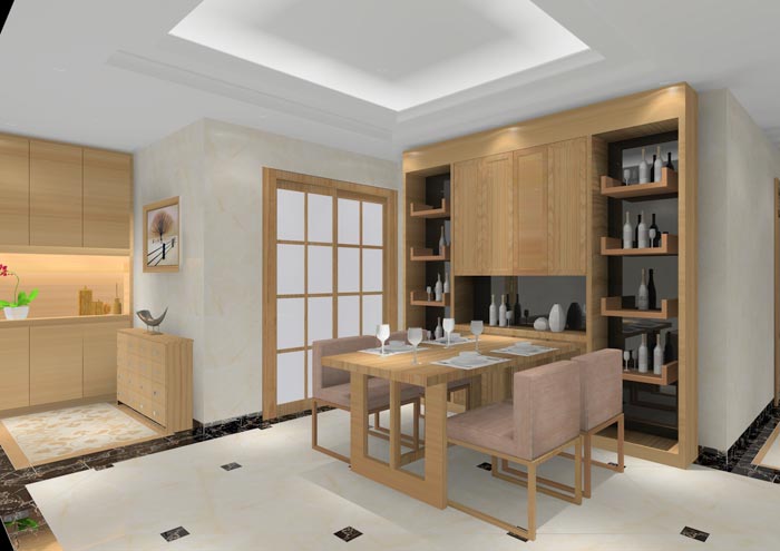 金艾陶家裝：順德碧桂園桂瀾山108㎡的新中式風格裝修鑒賞