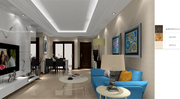 金艾陶家裝:成都時代錦繡59㎡的現代風格裝修鑒賞