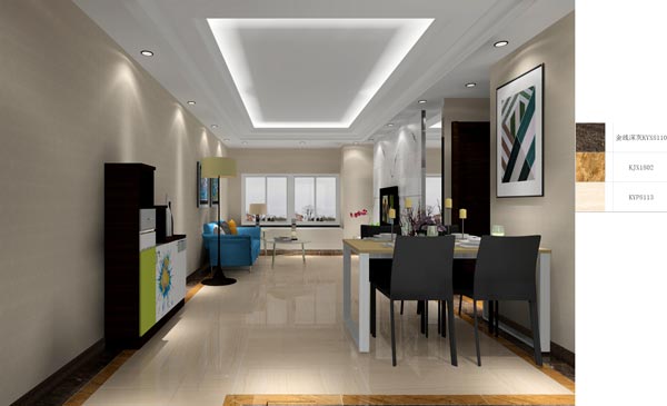 金艾陶家裝:成都時代錦繡59㎡的現代風格裝修鑒賞