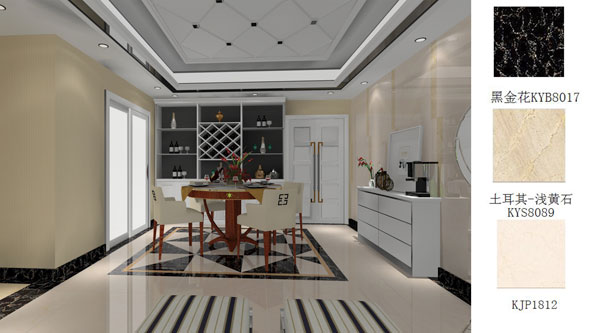 80、90后的年輕人，喜歡的是輕松，時尚的溫馨小窩，這是一款迎合年輕人喜好的設計！整體色調是淺色系，營造溫馨舒適的氛圍。幾何拼設的地面鋪貼，讓原本單色的地面多了些活力，給空間增加了些許的靈動。