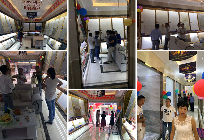 陶瓷一線品牌金艾陶瓷磚都昌店周年慶簽單不斷,捷報來襲